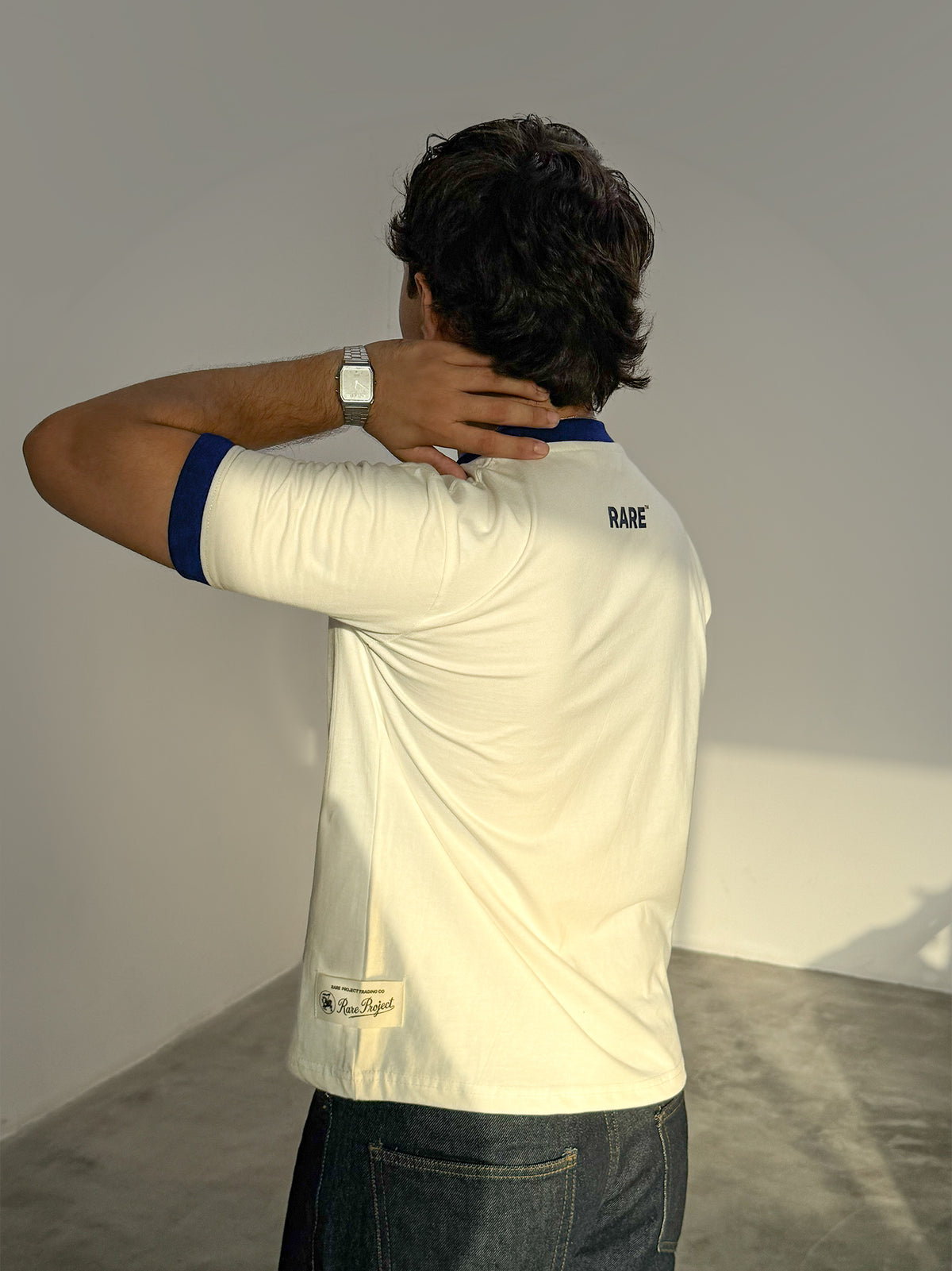 Ringer Tee (Navy)