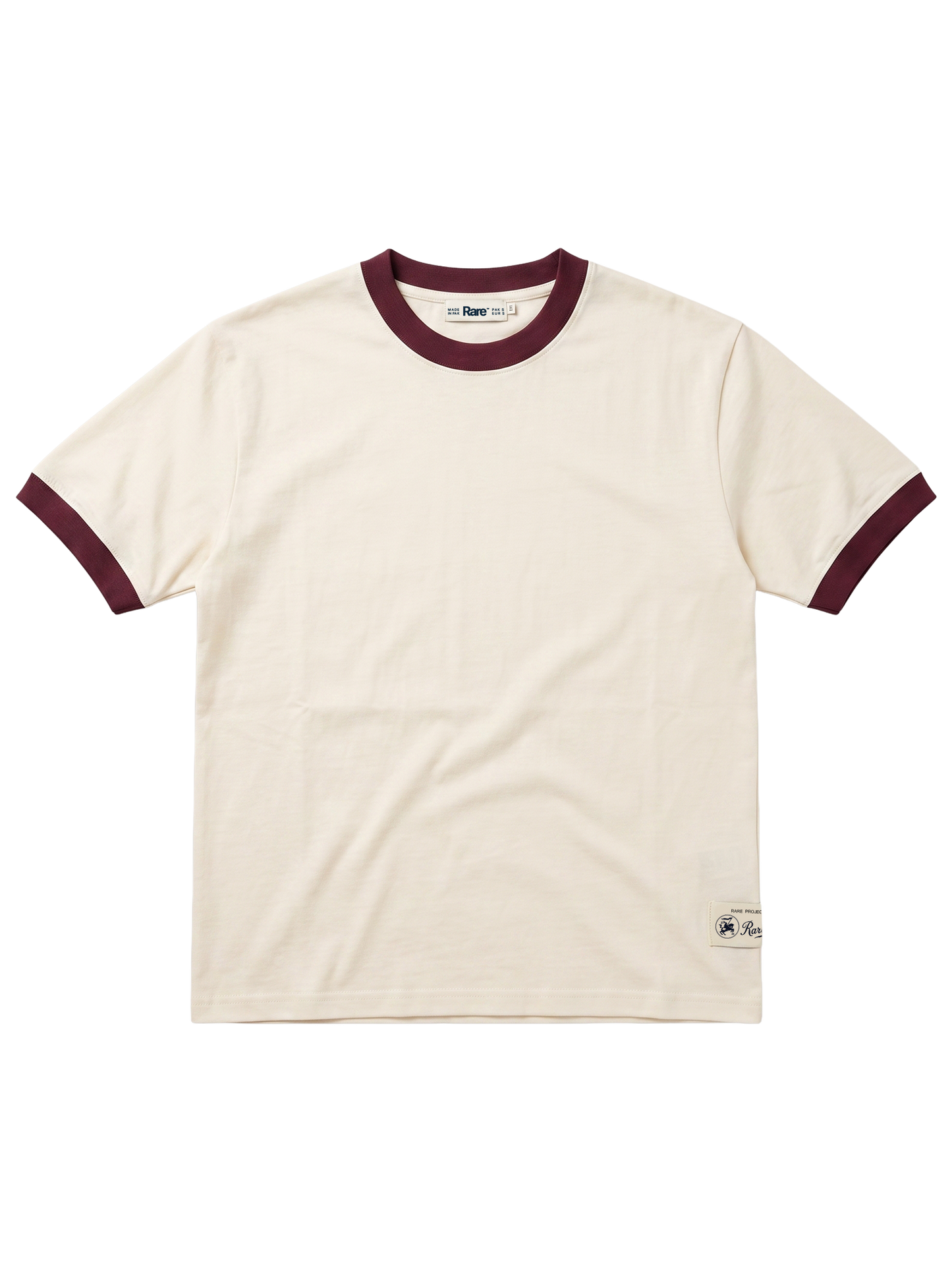 Ringer Tee (Maroon)