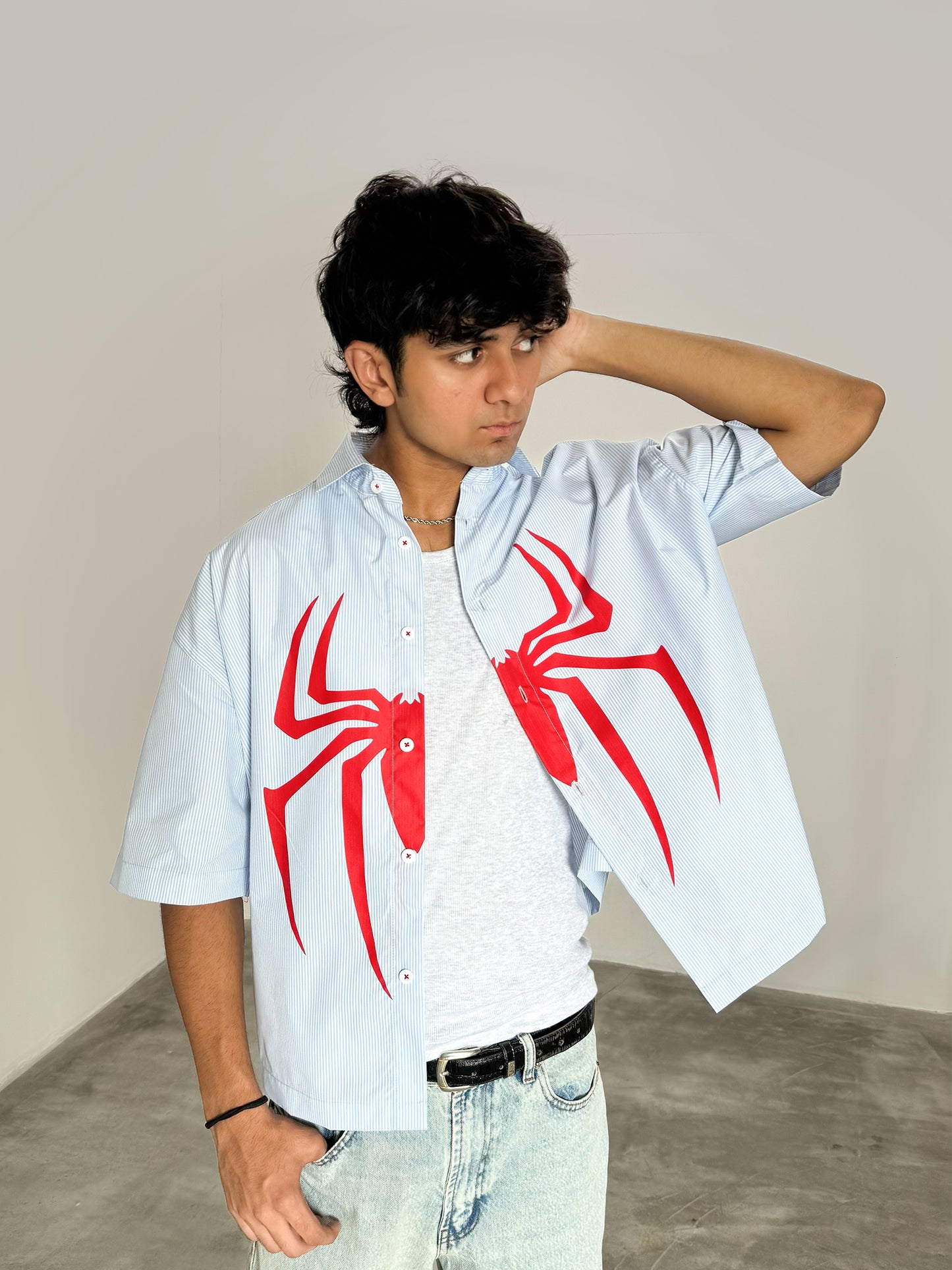 Spider-man button up
