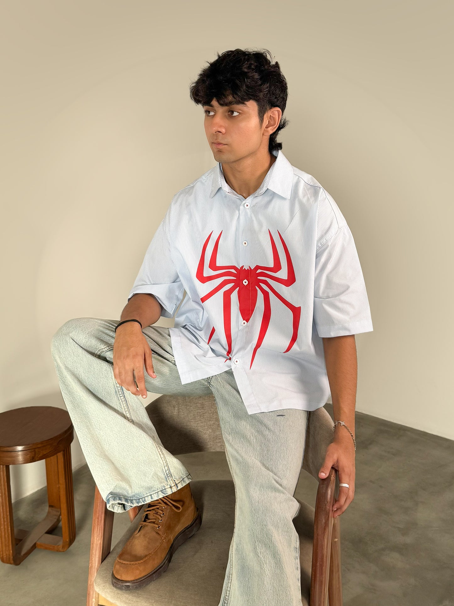 Spider-man button up